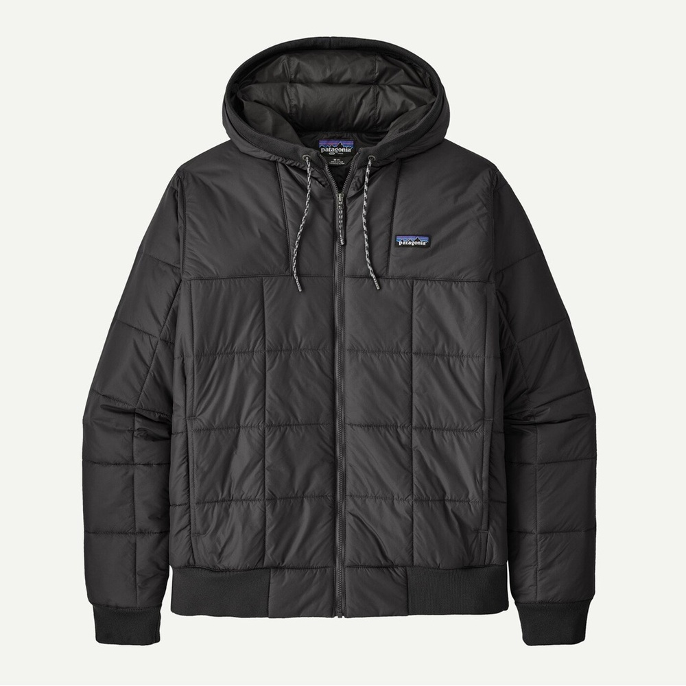 Patagonia Men’s Box Quilted Hoodie Insulated Jacket, size MD in black